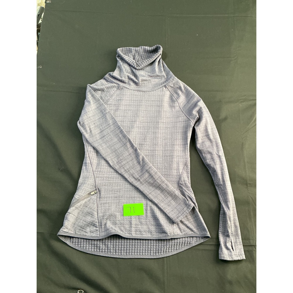 Champion C9 Duo Dry Purple Cowl Neck Thumbhole Long Sleeve Active Top XS
